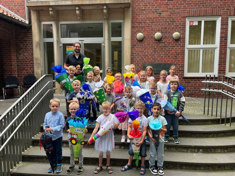 Foto af skoleindskrivning