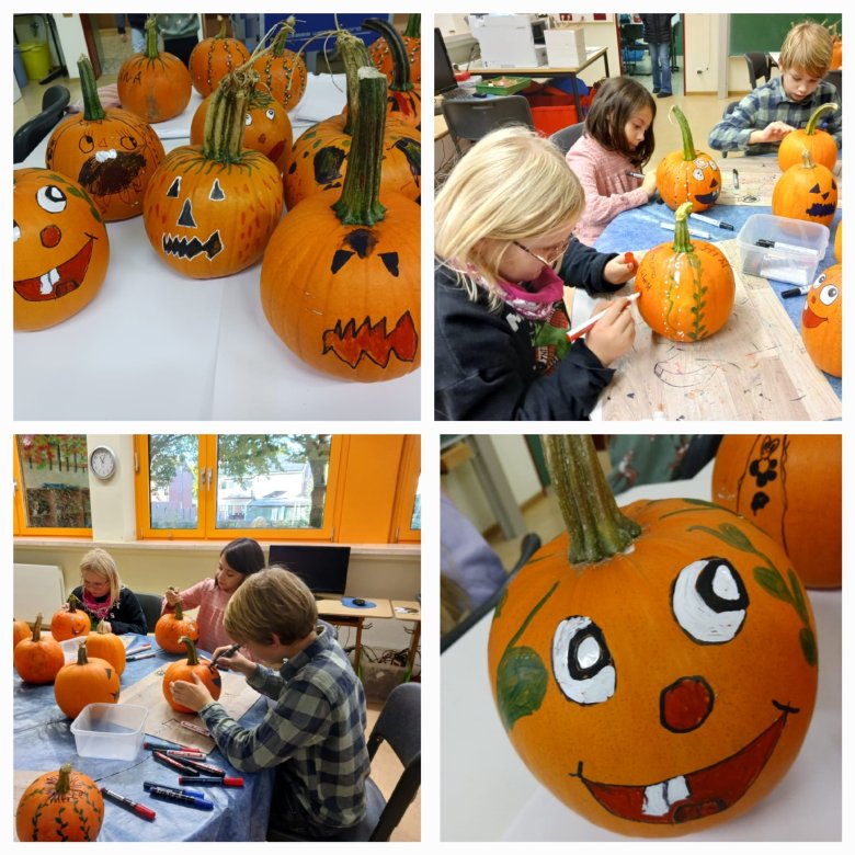 Autumn vacation care 2024 - Painting pumpkins